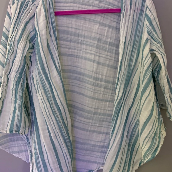 Show Me Your MuMu Blue and White Cardigan - Picture 3 of 9